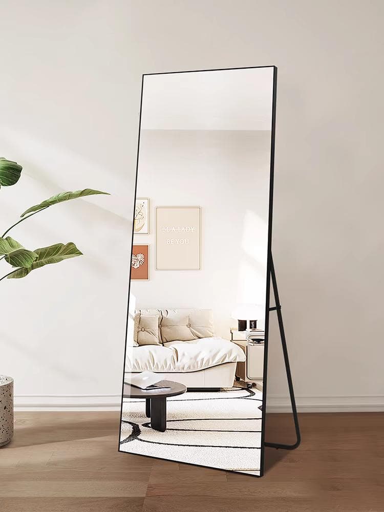 全身鏡 姿見鏡 スタンドミラー 強化ガラス 直角 壁掛けミラー160*50CM