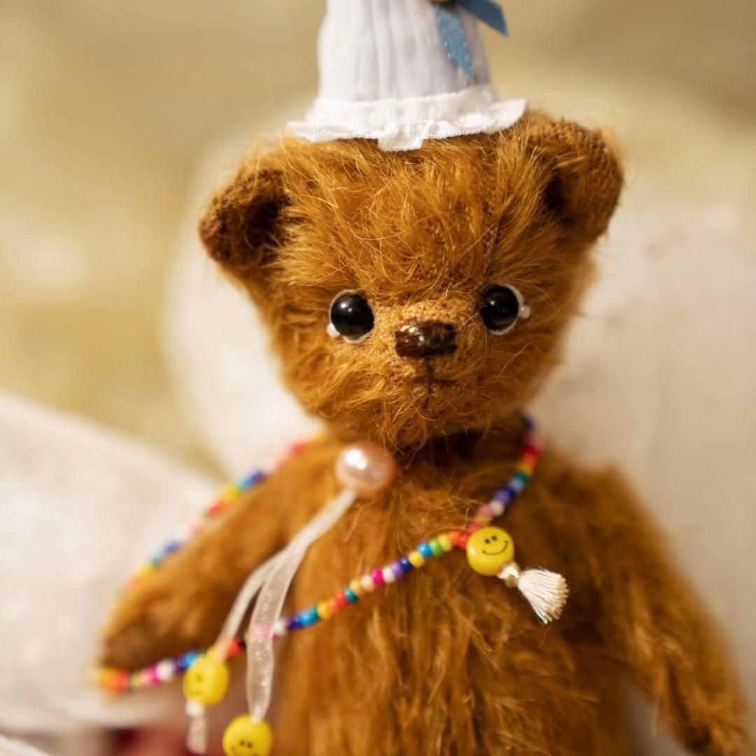 ベイビーブラウンベア ぬいぐるみ 海外作家様 ハンドメイド テディベア くま
