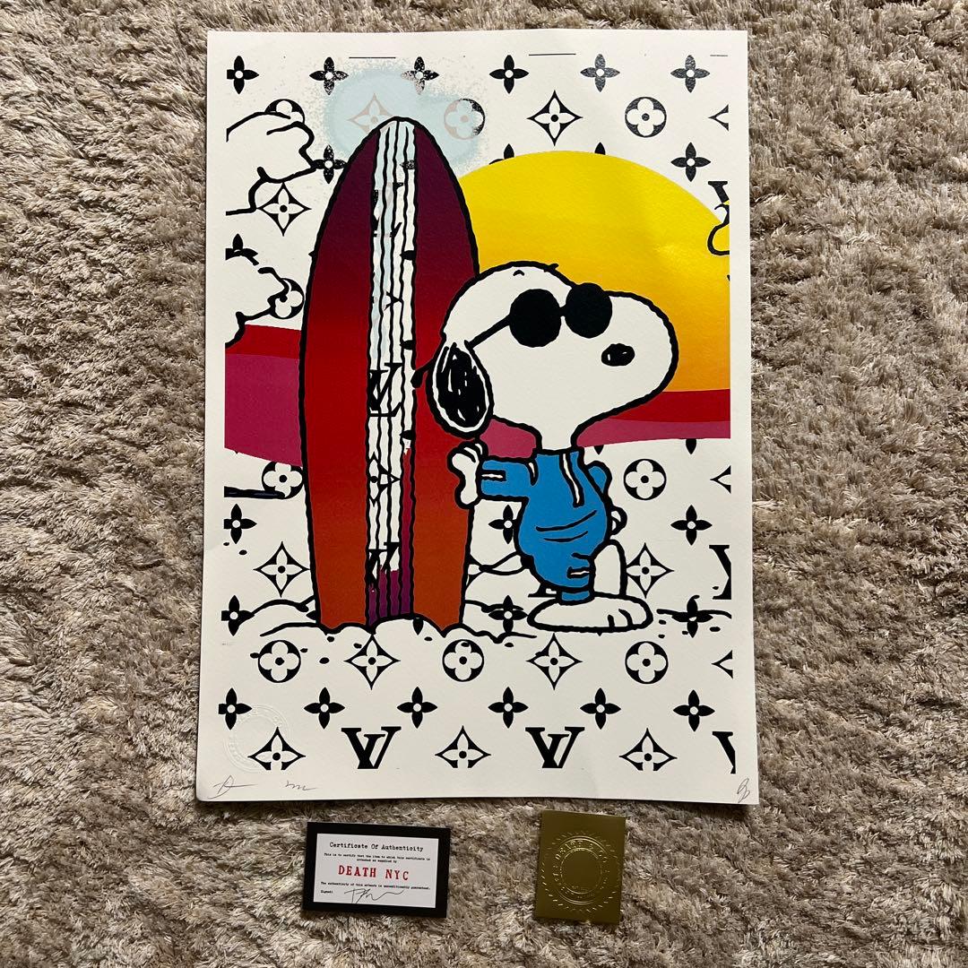 DEATH NYC スヌーピー 版画　Louis Vuitton