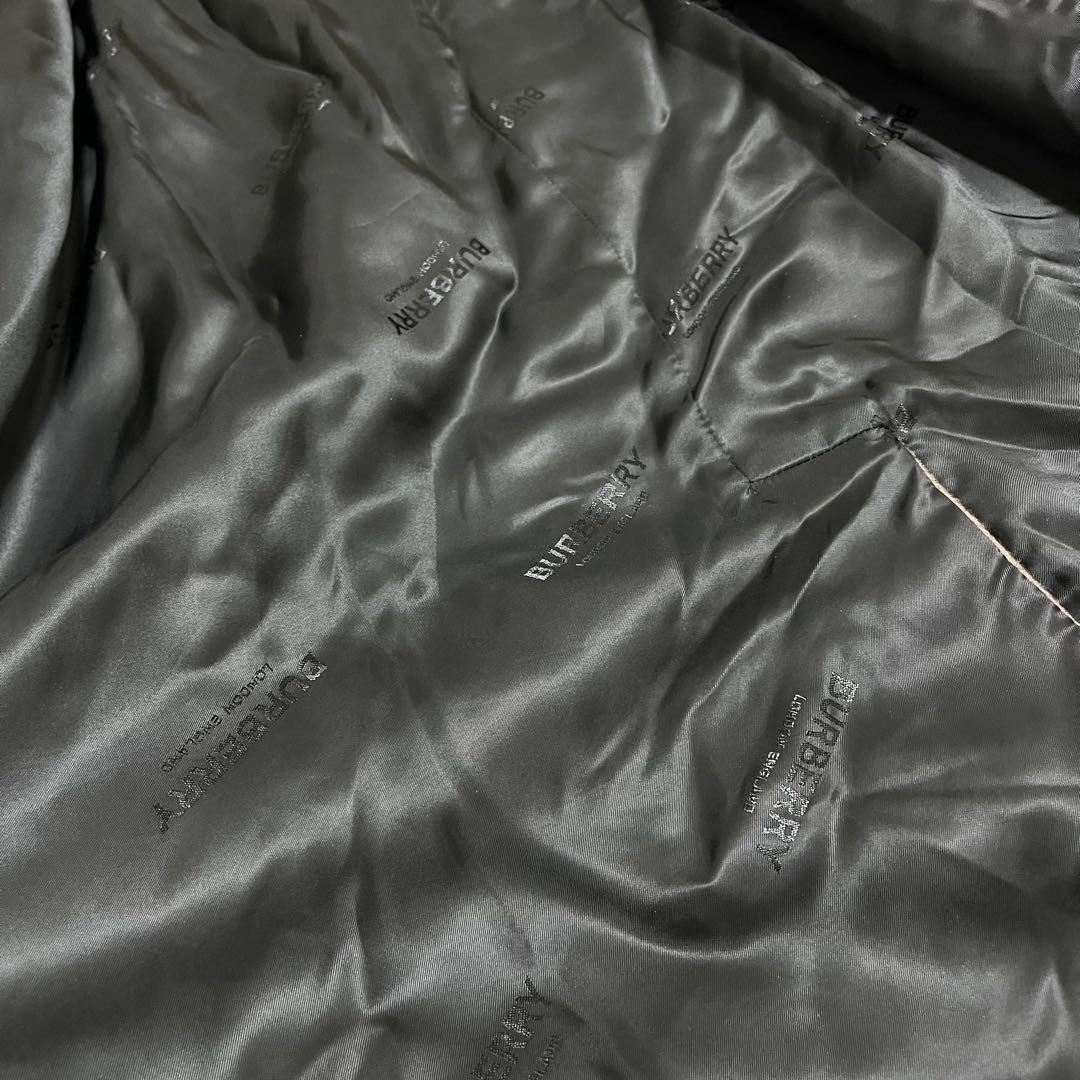 NOA　バーバリー　カシミヤ100% ノバチェック　裏地ロゴ　ロングコート