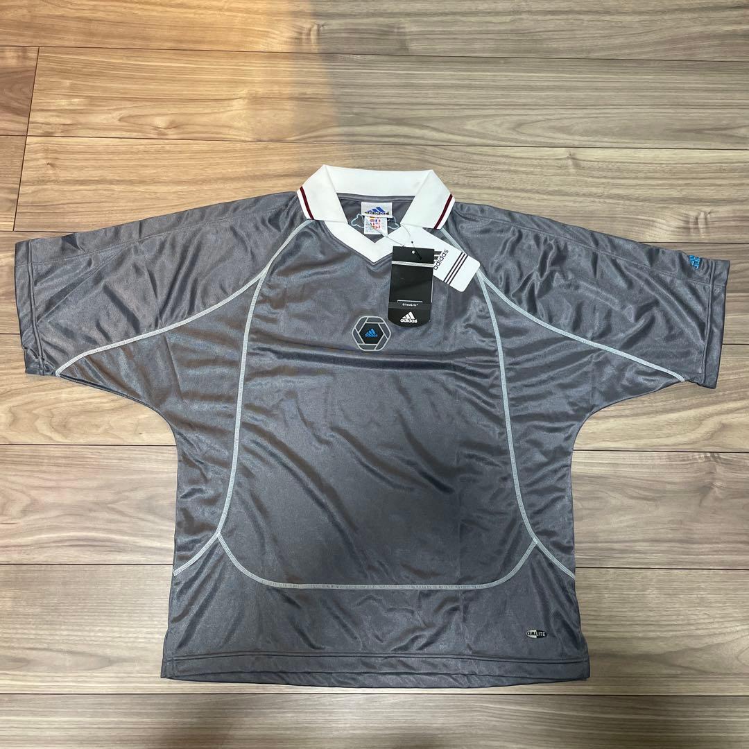 90s Adidas ゲームシャツ ユニフォーム tシャツ サッカー Lサイズ