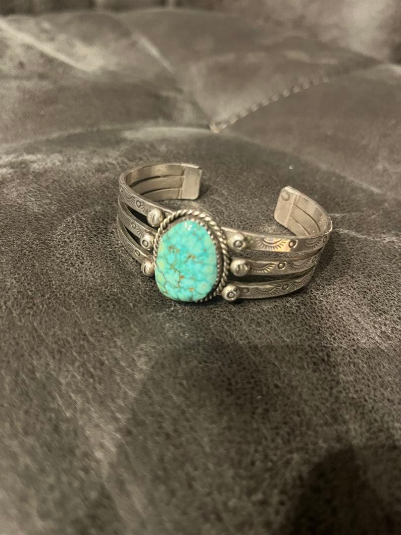 ナバホ族 インディアンジュエリー ターコイズ 925 バングル