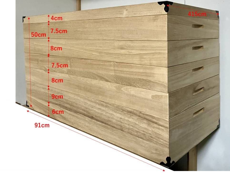桐衣装箱 桐箪笥 着物衣装収納用