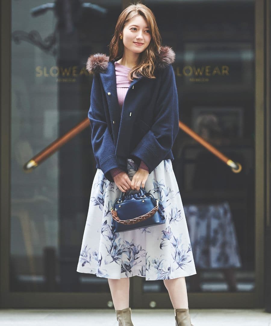 新品レッセパッセ♡フードファーショートコート