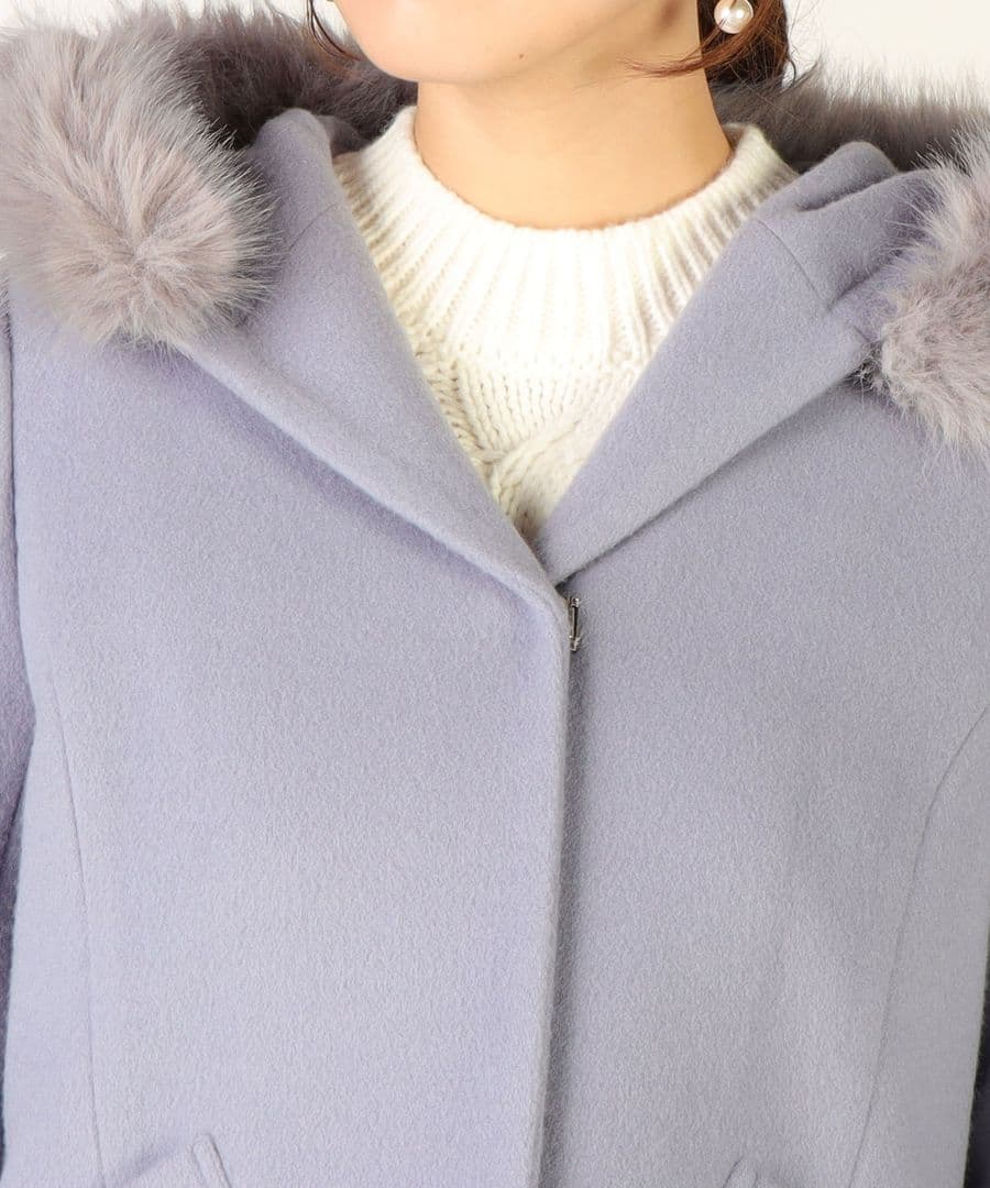 新品レッセパッセ♡フードファーショートコート