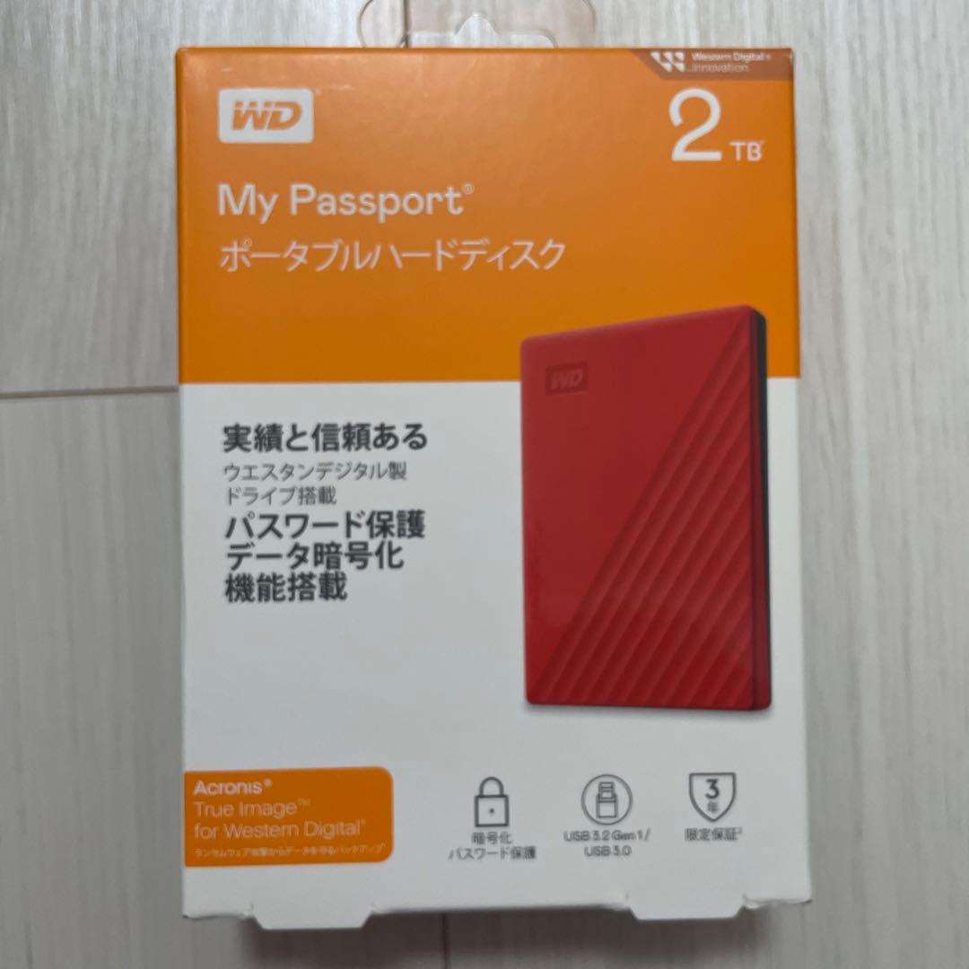【再値下げ】WD My Passport 2TB ポータブルハードディスク