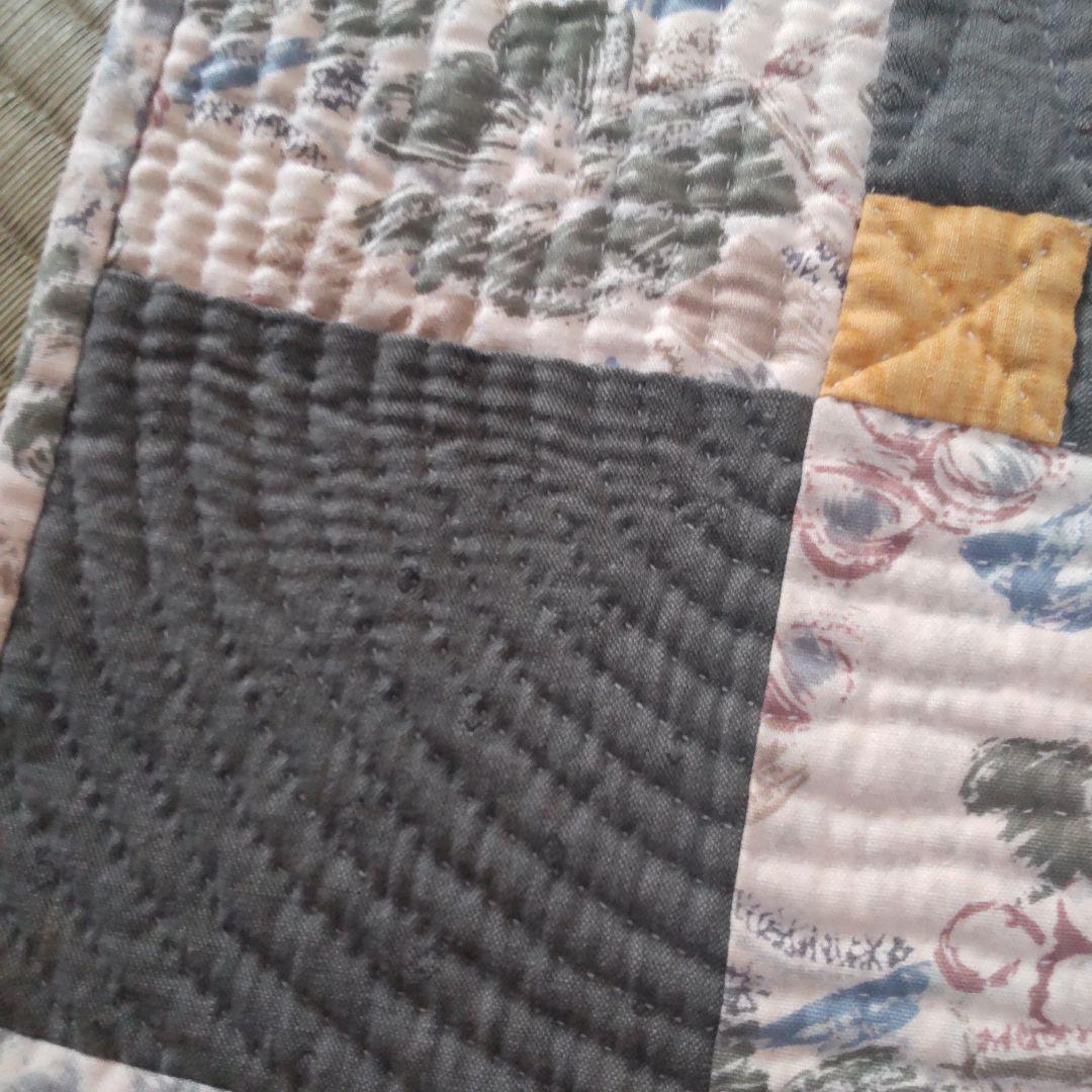 *49♦パッチワークキルト タペストリー★ハンドメイド★ヴィンテージ★レトロ