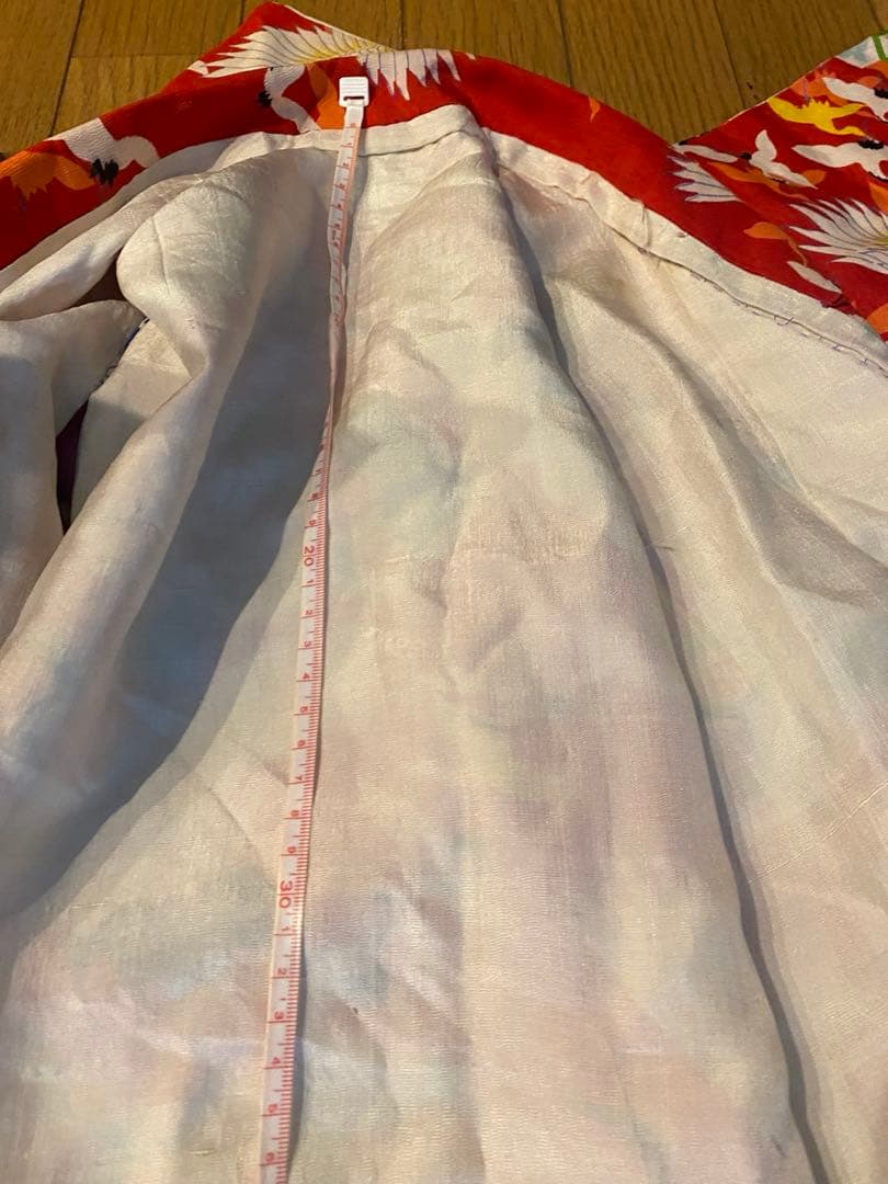 そる　大正ロマンアンティーク着物　正絹　三歳〜五歳向け　お襦袢付き