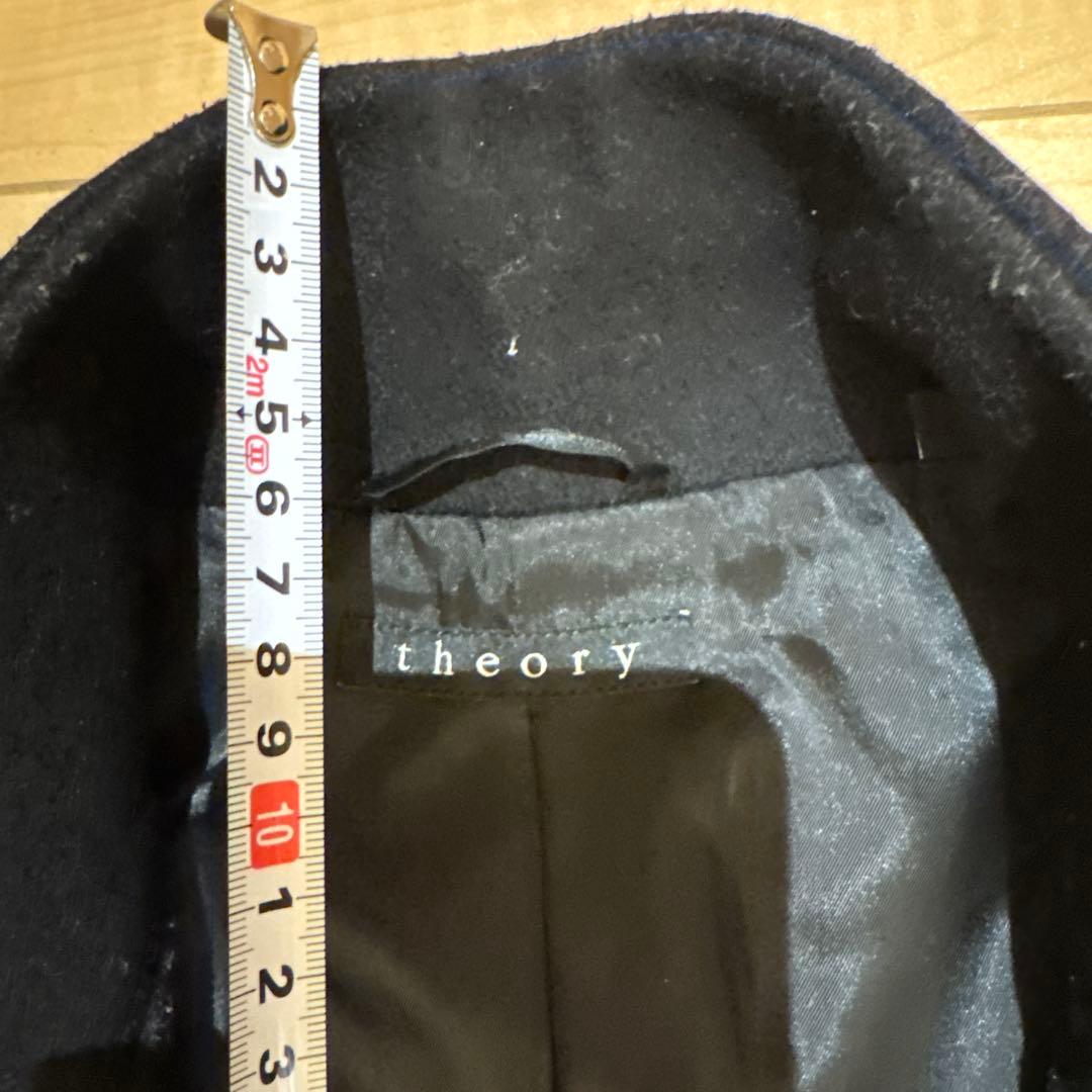 冬準備　theory セオリー スタンドカラー カシミヤ　ステンカラーコートXS