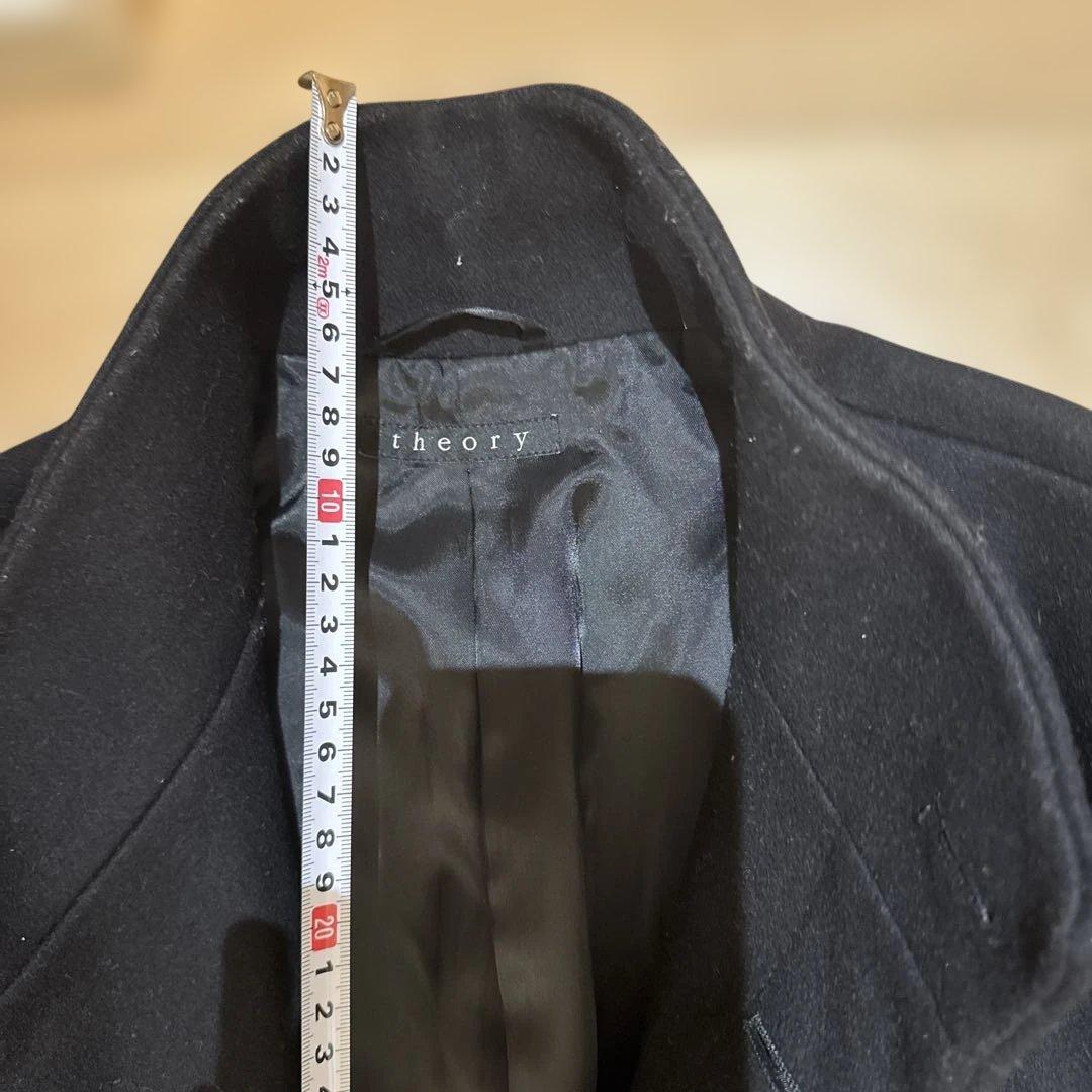 冬準備　theory セオリー スタンドカラー カシミヤ　ステンカラーコートXS