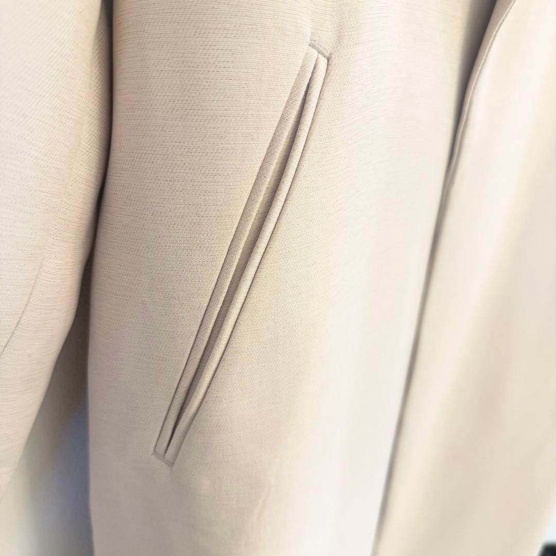 美品 NOBLE ノーブルトリプルクロスワイドカラーロングコート M