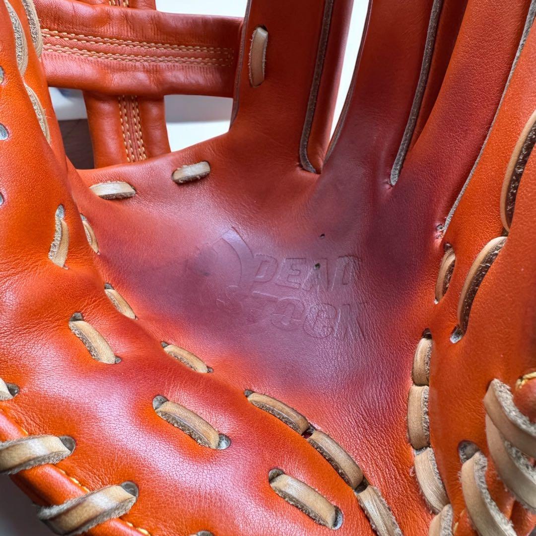 DEAD STOCK 硬式グローブ オレンジ　ジュテルレザー皮革ステア