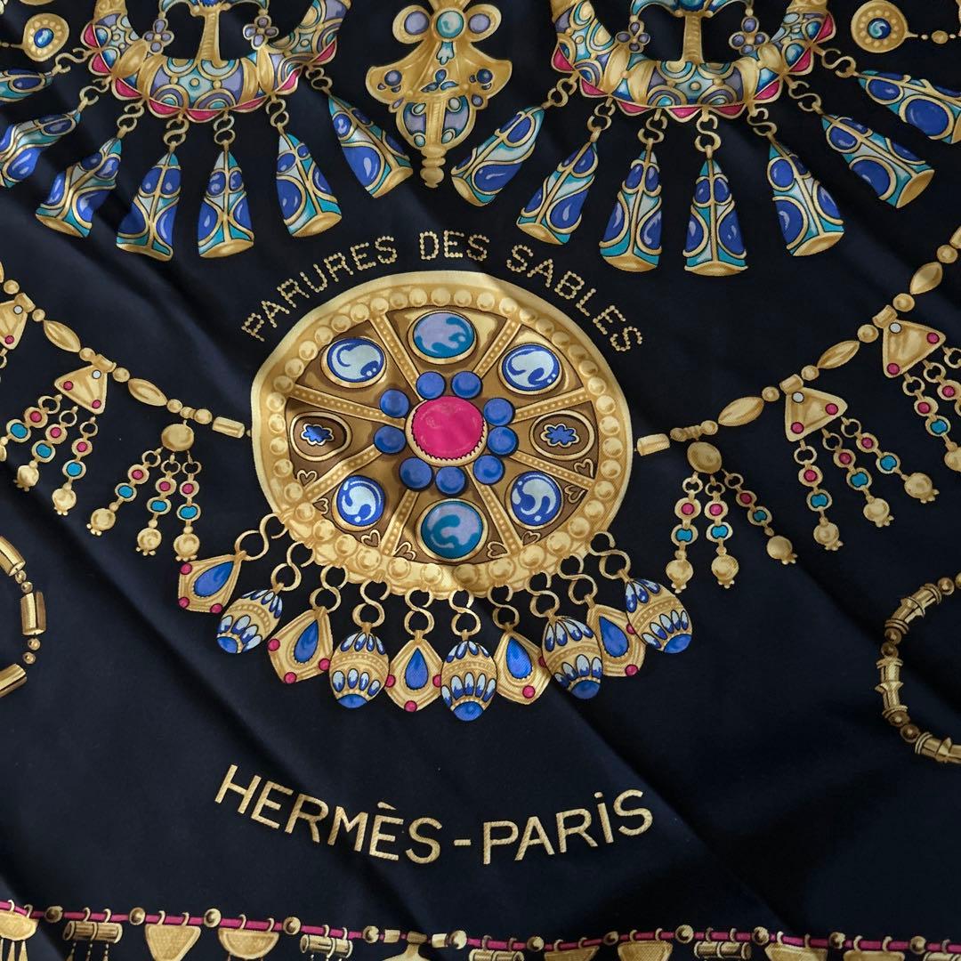 HERMÈS エルメス　パリュール・デ・サーブル スカーフ