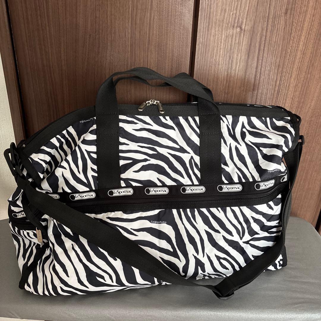 LESPORTSAC ゼブラ柄　ボストンバック　3点セット