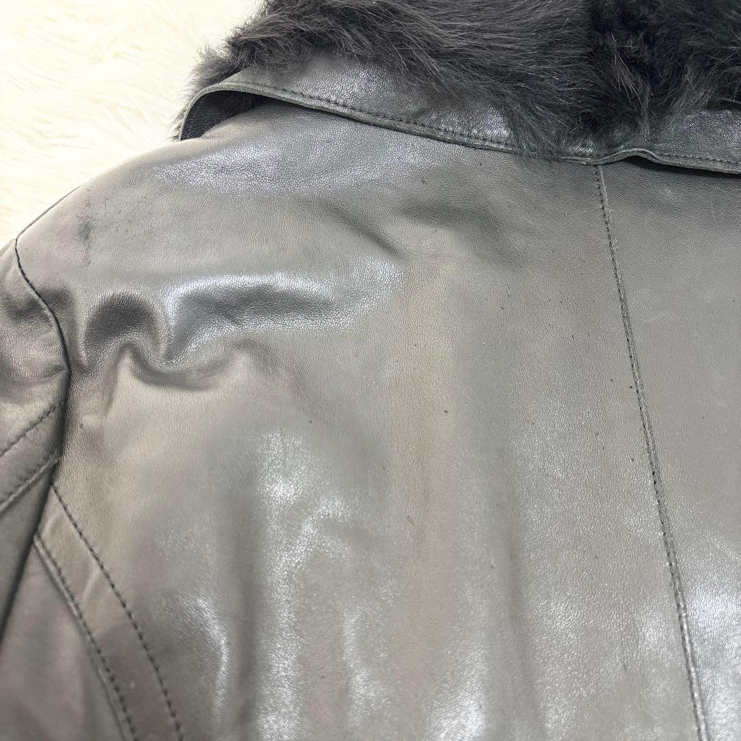 カールドノヒュー リトルニューヨーク レザートレンチコート 羊革 ベルト XS