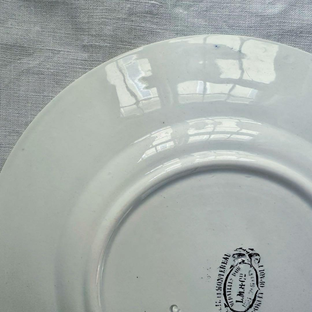 クレイユエモントロー レリーフ デザートプレート