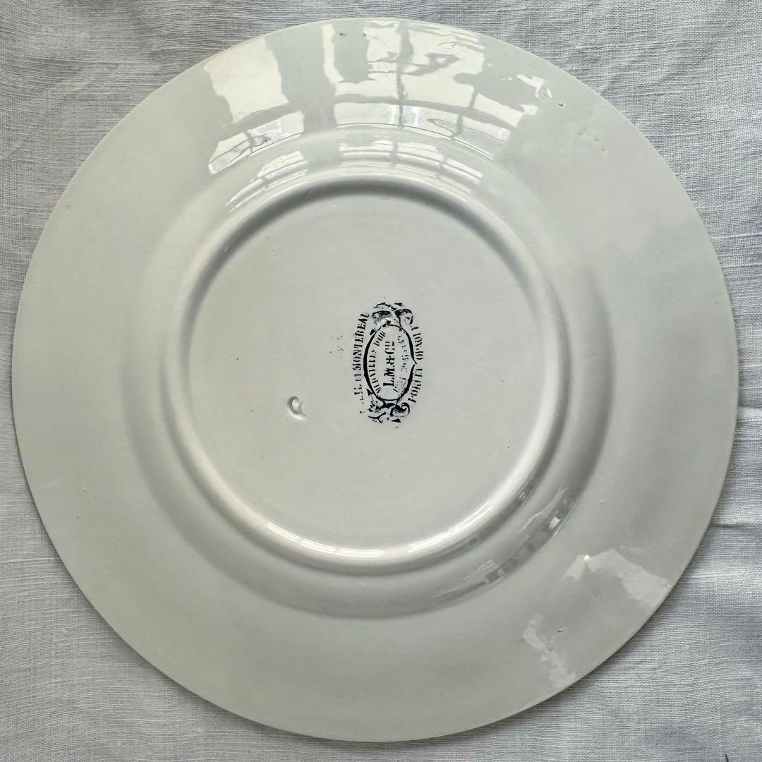 クレイユエモントロー レリーフ デザートプレート