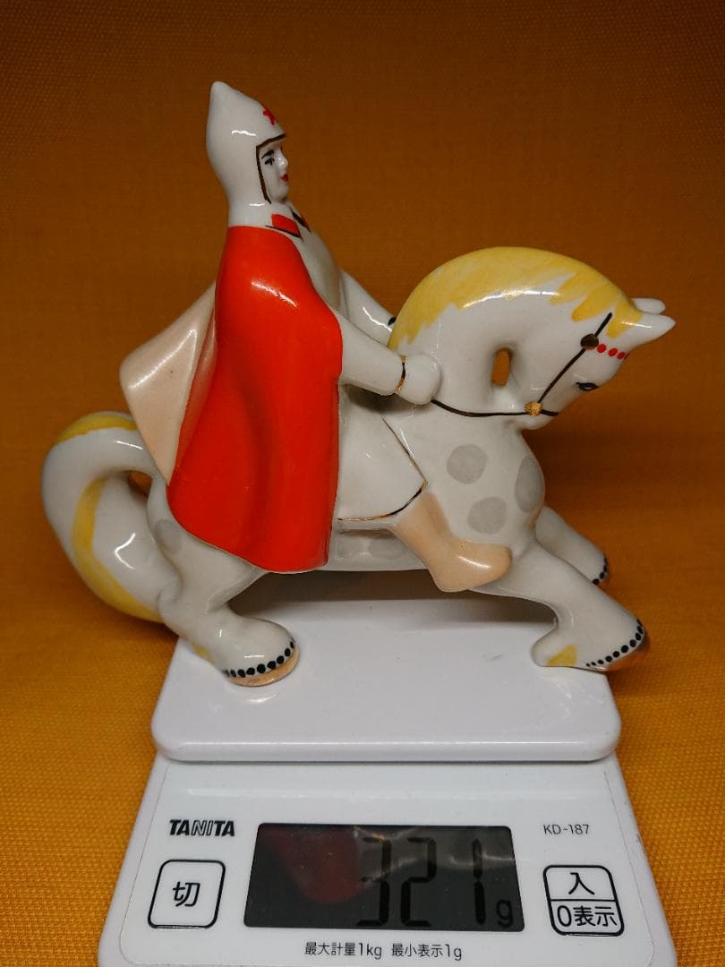 【美品】ウマ　馬　陶器　オブジェ　置物　インテリア　工芸品　美術品　A3410