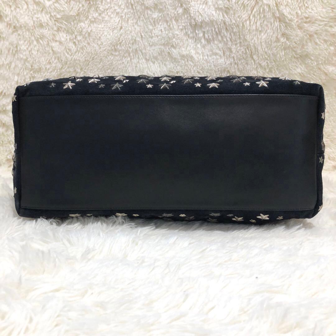 ジミーチュウ　スエードレザー トートバッグ ピムリコ スタースタッズ ブラック