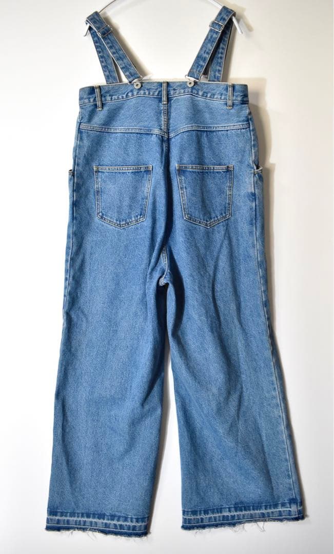 24SS超美品！完売DouDouデニムサロペット股上深め人気ブルーオールインワン