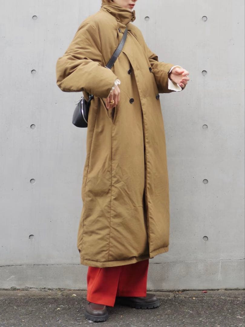 anuke アンヌーク 24FW スタンドカラー ダウンコート 36