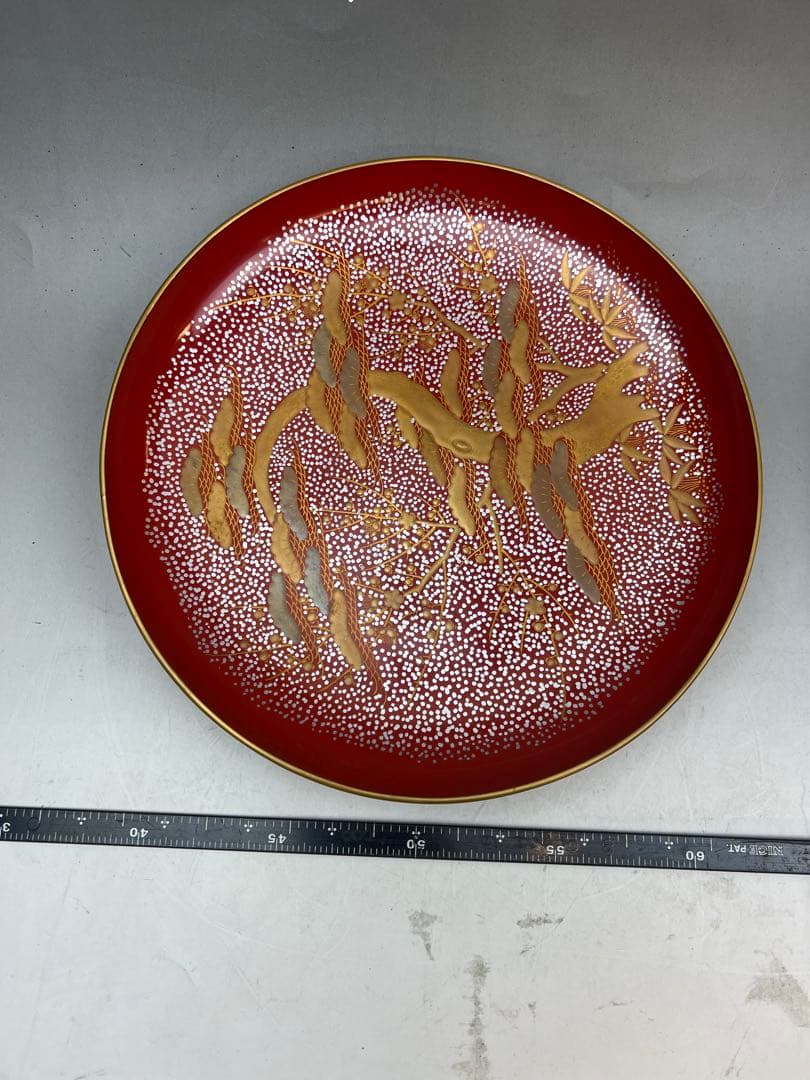 ［美品］金彩　九つ組盃　金蒔絵　正月　祝い　本漆塗り