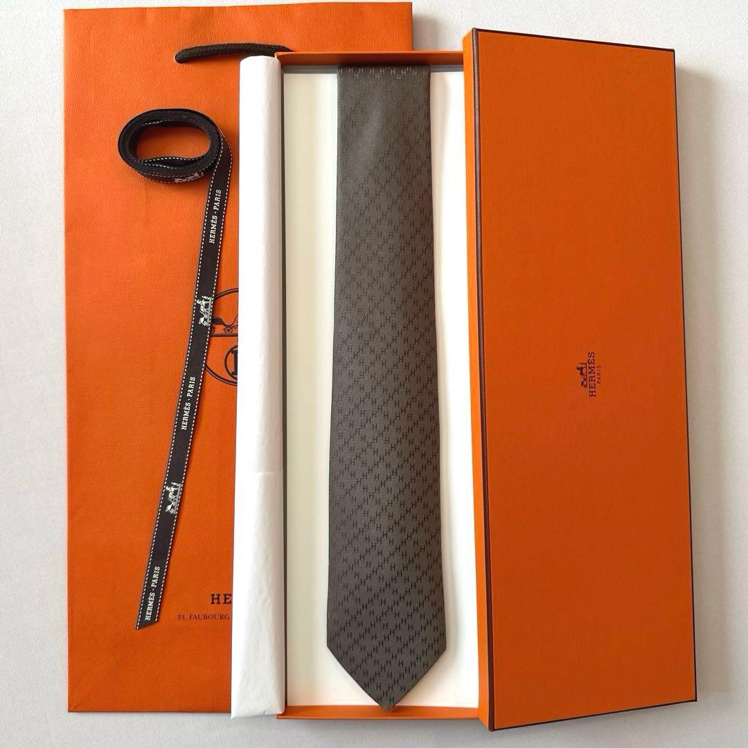 yuzukozu♡出品エルメス ネクタイ 《ニューH》 新品 未使用