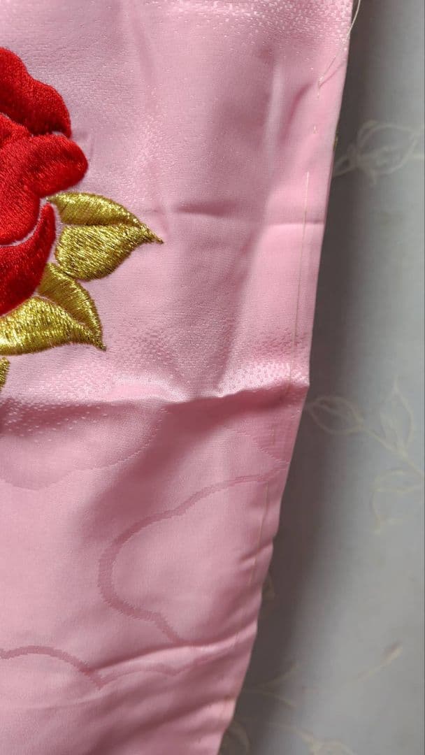 RK321色打掛未使用品綺麗着丈172センチ裄丈64センチ正絹裾綿入り