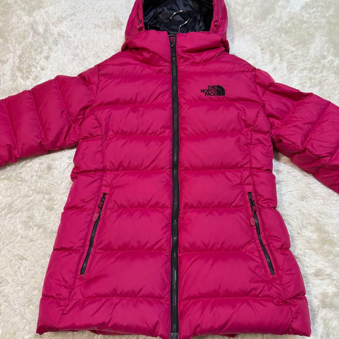 【人気】ノースフェイス 海外限定 ダウンジャケット ピンク レディース Lサイズ