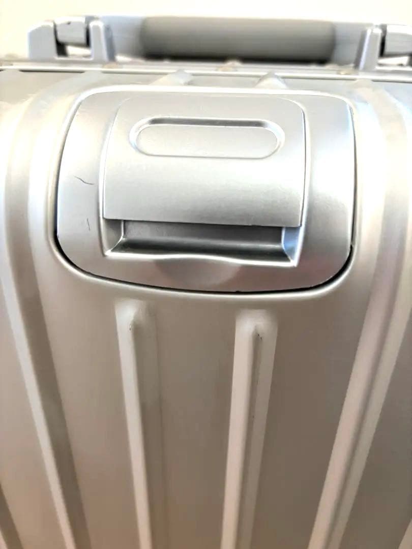 ラスト1点【lanbao】スーツケースアルミTSAロックSサイズ45Lシルバー