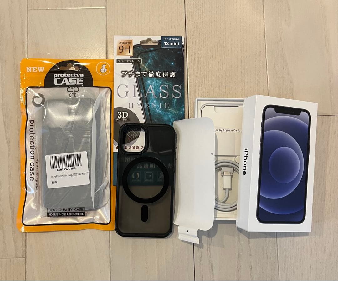 ⭐️美品⭐️iPhone12 mini 256バッテリー98%新品ケース画面フィルム