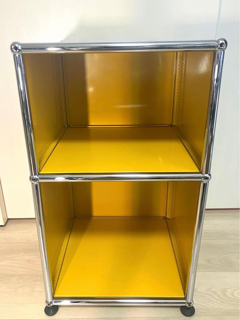 USM Haller/USM ハラー サイドテーブル 2段キャビネット/イエロー