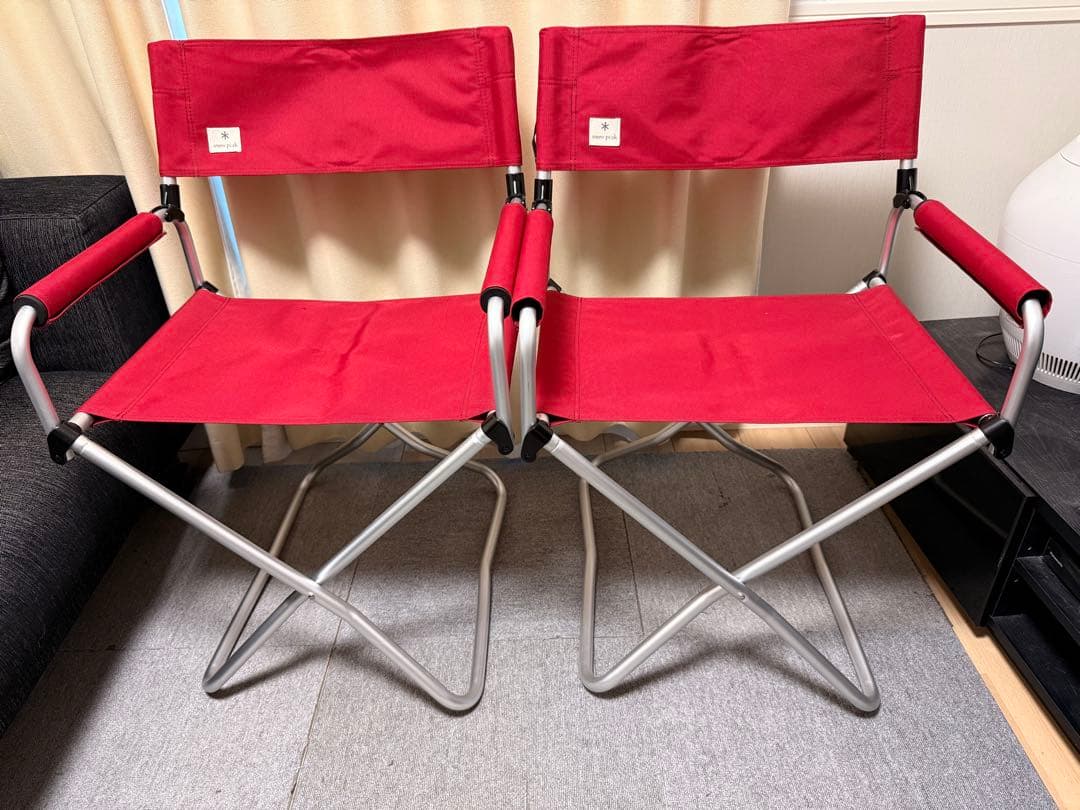  peak スノーピーク　FDチェアワイド RD 赤　2脚セット