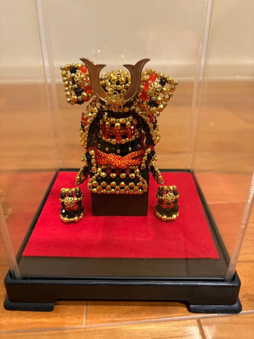 中古美品　端午の節句セット　黄金の鎧兜