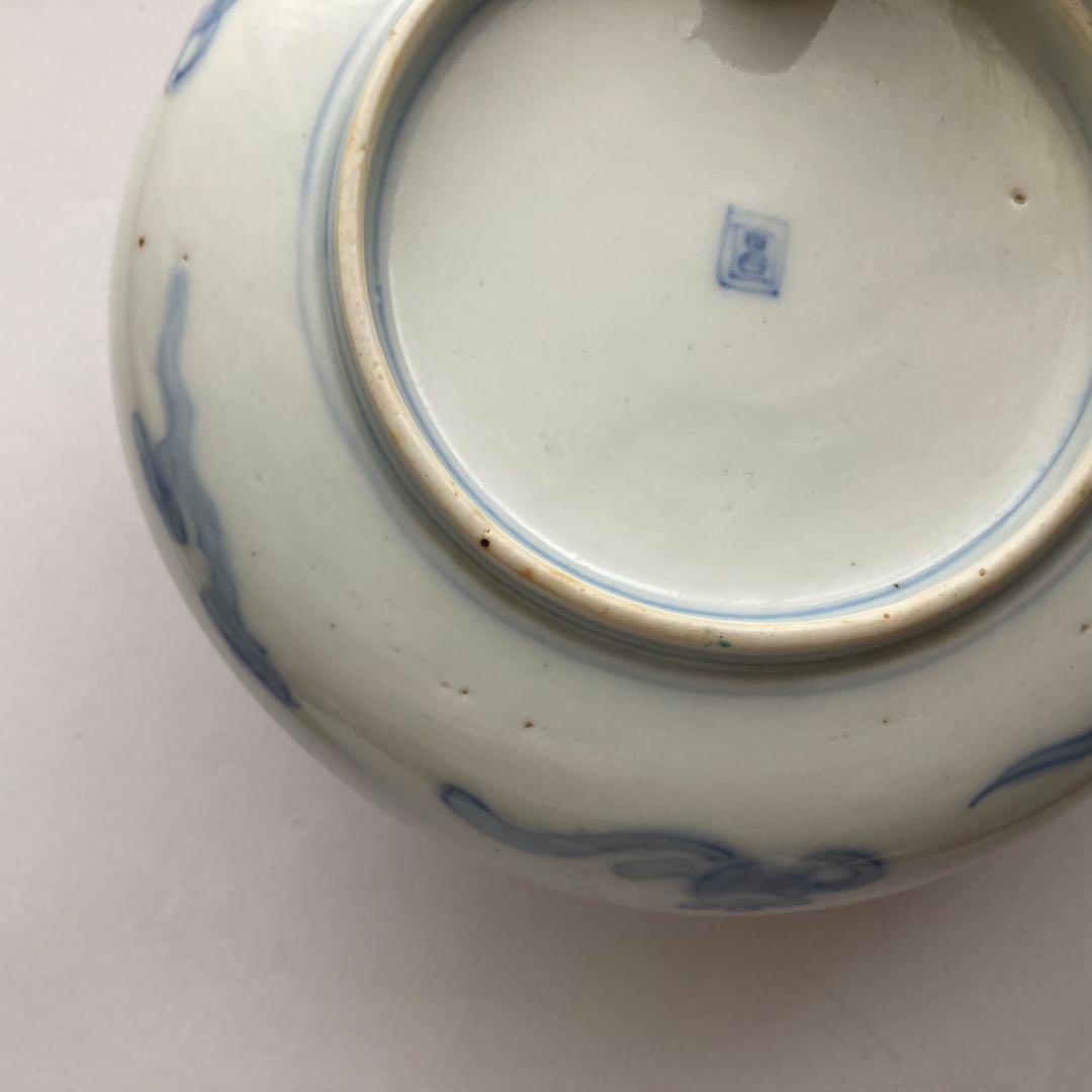 赤絵蝶赤絵皿　器　庫山窯、九谷焼や犬山焼、柿右衛門、大聖寺伊万里や古伊万里好き