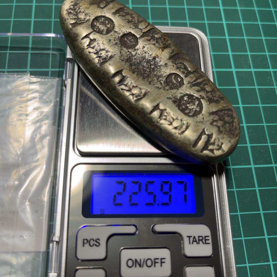 宝永/宝永四ツ宝丁銀/225g/大型/11面/大黒丁銀/希少