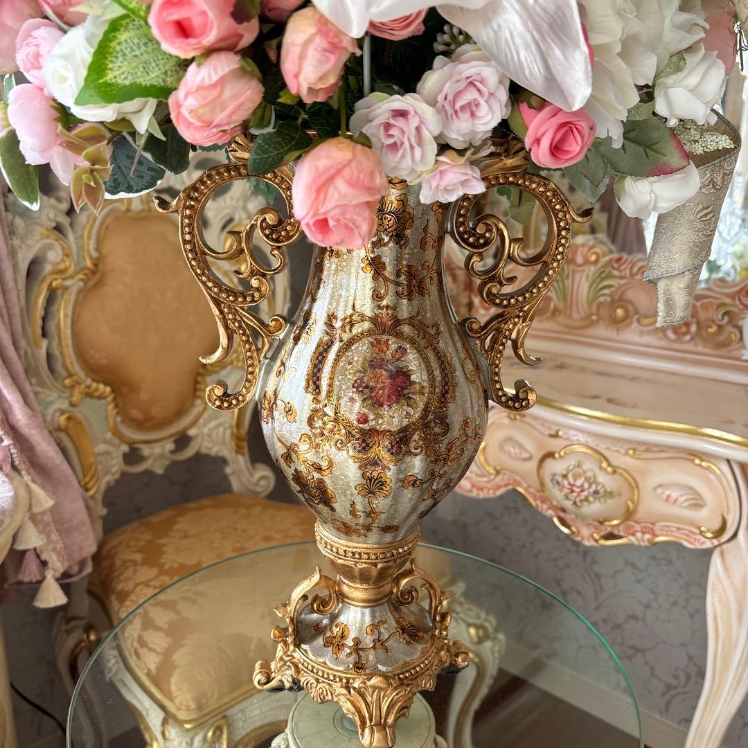 ロココ調 造花アレンジメント 特大サイズ ダブルフェイス