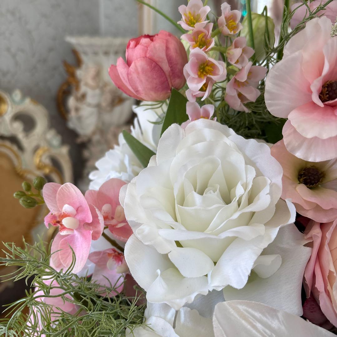 ロココ調 造花アレンジメント 特大サイズ ダブルフェイス