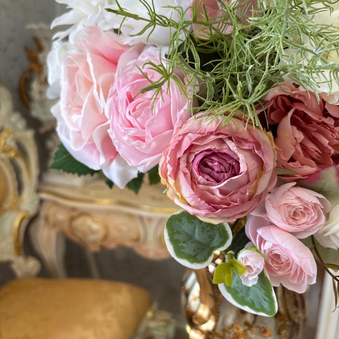 ロココ調 造花アレンジメント 特大サイズ ダブルフェイス