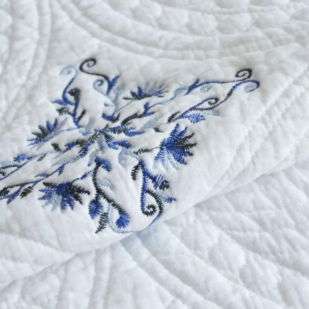 キルトベッドカバー3点セット綿マルチカバー キルティング LMJSL