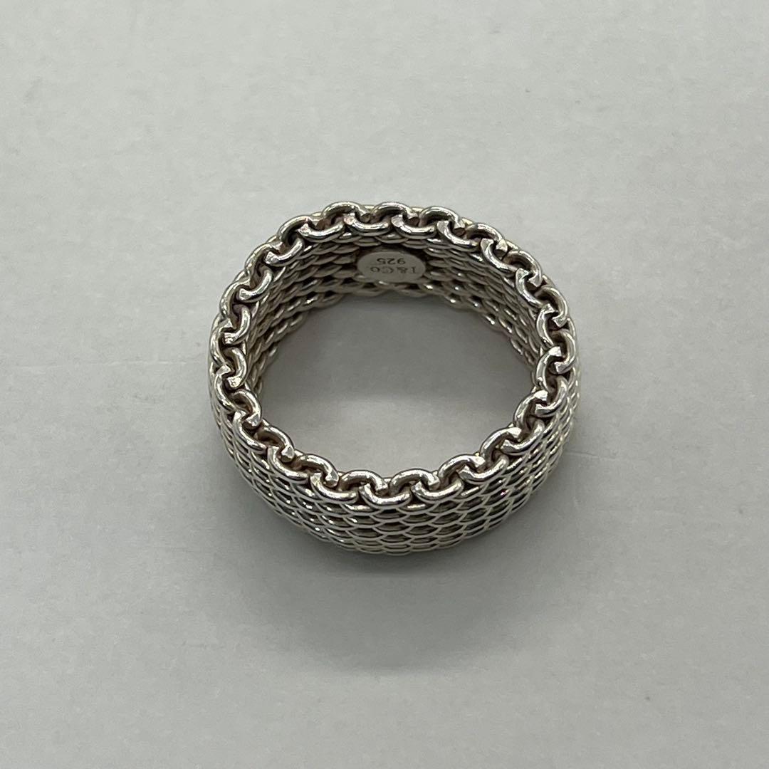 ティファニー TIFFANY サマセットリング 17号 メッシュ SV925