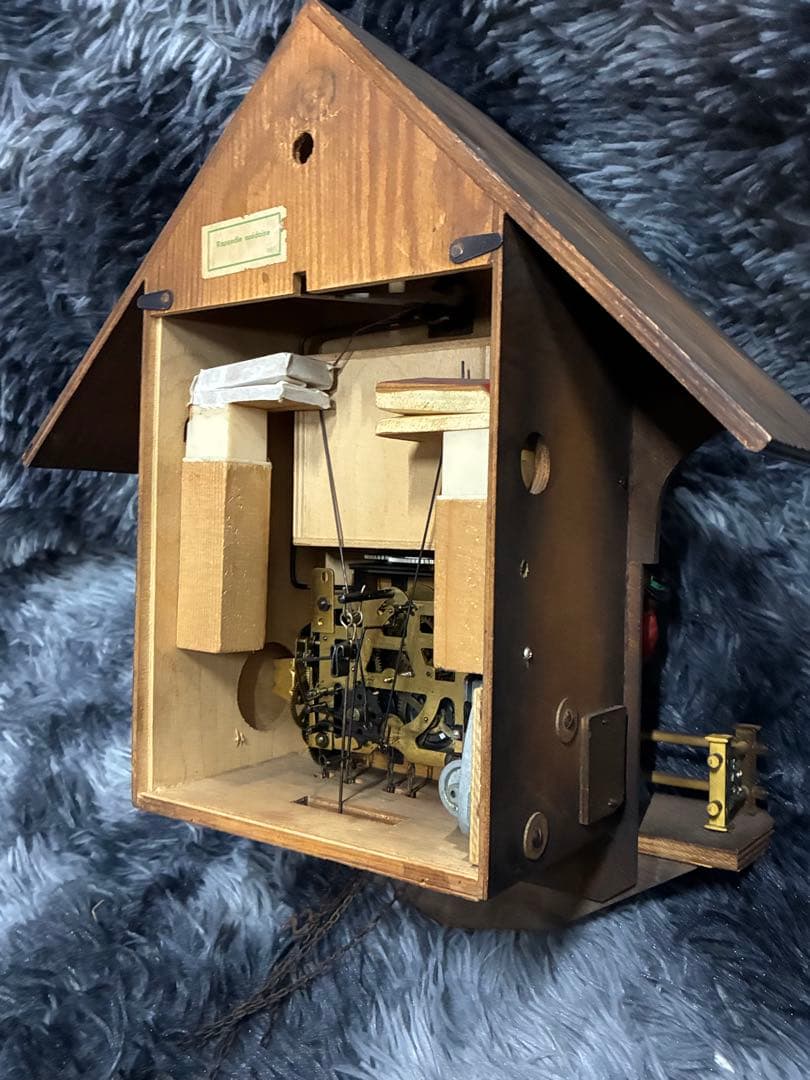 希少 ビンテージ ドイツ製 鳩時計 からくり時計 音楽隊 振子時計 ぜんまい