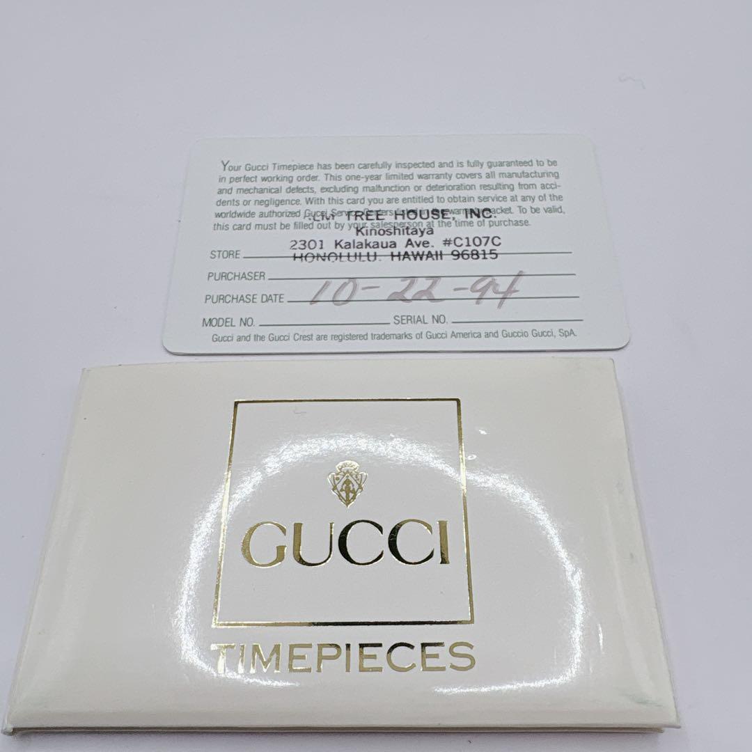 【極美品完備品】GUCCI グッチ 3400M 12Pダイヤ 付属品あり 稼働品