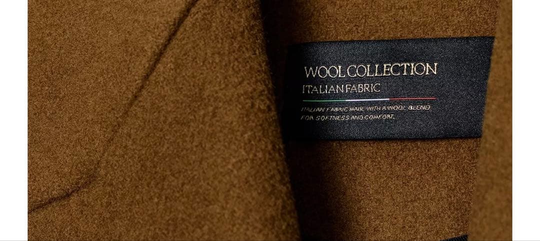 新品未使用ZARA ウールブレンド ブラウンロングコート