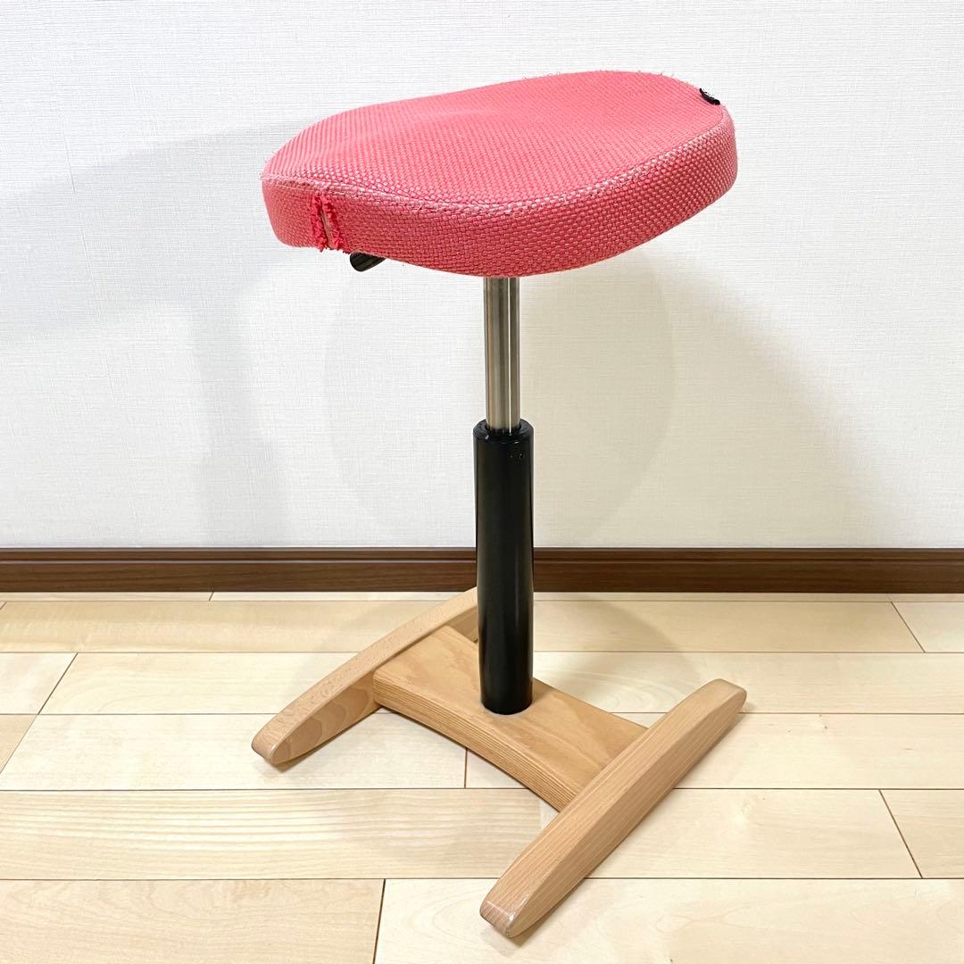 バランスラボ バランスチェア バランスシナジー ベージュ カバー付き 中古品