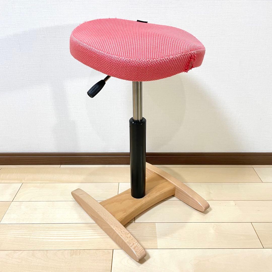 バランスラボ バランスチェア バランスシナジー ベージュ カバー付き 中古品