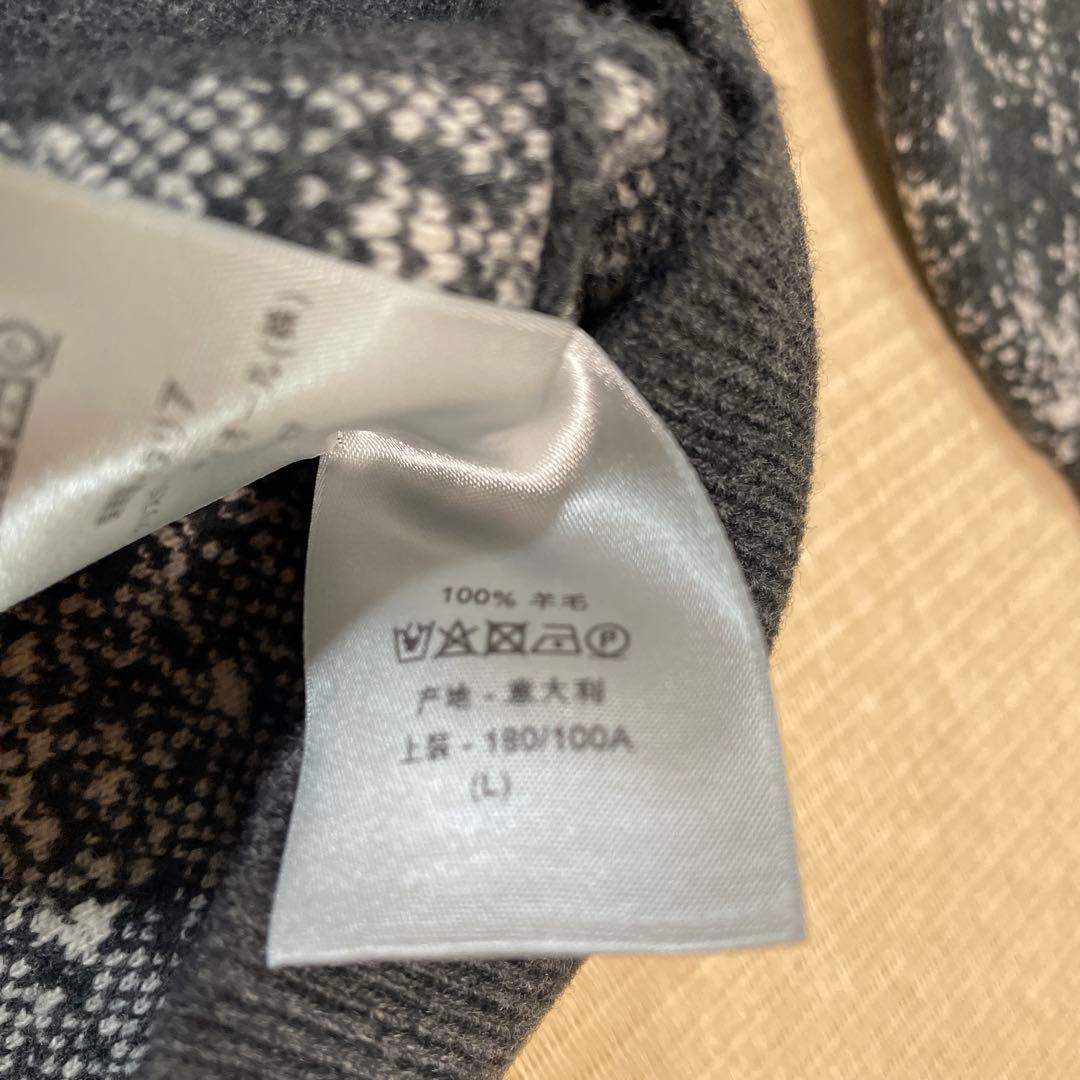 Dior ロゴ入り 長袖セーター ブラック/ホワイト