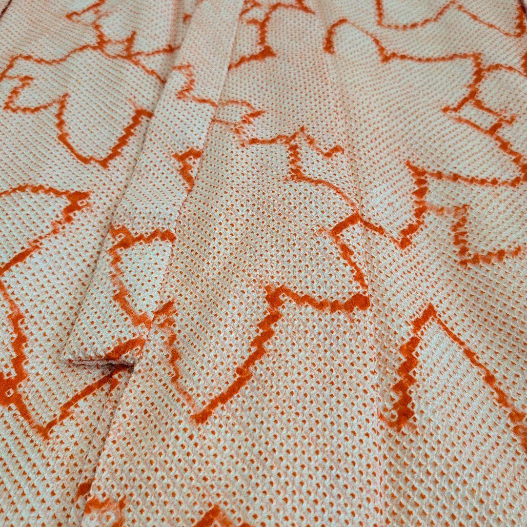 七五三7歳女の子総絞り着物＆半幅帯＆帯締め&帯揚げ&草履＆バッグ