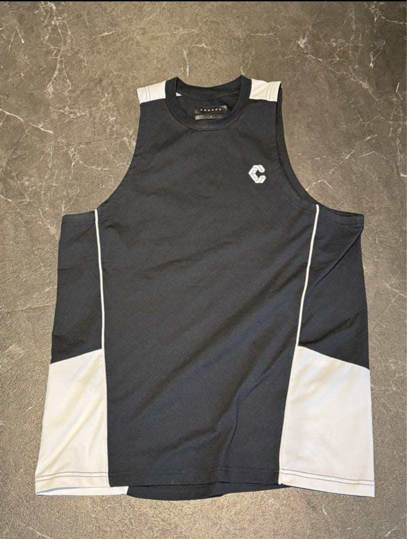 【即完売品、現在入手困難】CRONOS タンクトップ S 黒/白　クロノス