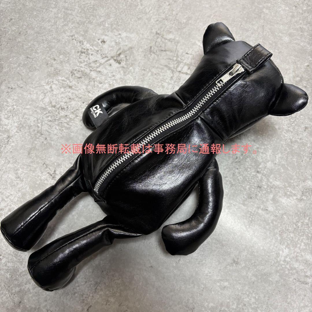 ブラック コムデギャルソン フェイク レザー クマ バッグ/ポーチ ベアー